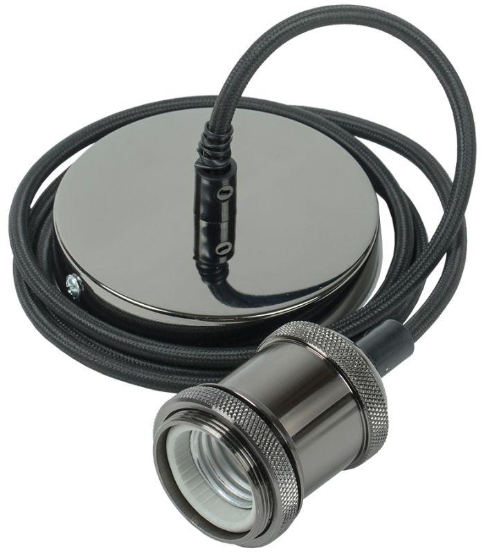 Рекомендуем купить Патрон электрич. E27 подвесной со шнуром 1.5м RETRO черн. IEK EPA12-04-02-K02