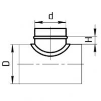 Купить врезка сварная круглого сечения прямая в круглый воздуховод дымоудаления оптом | ПРОТОРГ