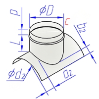 Купить врезка круглого сечения воротниковая оптом | ПРОТОРГ