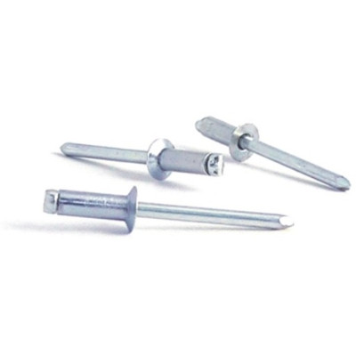 Рекомендуем купить Заклепка вытяжная открытая 5x20 с потайным бортом, алюминий / оц. сталь