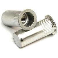 Рекомендуем купить Заклепка M4x17.5 закрытая с внутренней резьбой и потайным бортиком, с насечками, нерж. сталь А2