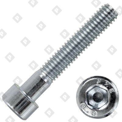 Винт DIN 912 М6x80 с неполной резьбой и цилиндрической головкой с внутренним шестигранником, кл. пр. 8.8, оц. сталь - №1