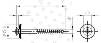 Art. 9187 A2-Cu 4,5X55 TX20 - №3