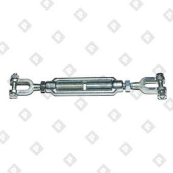 Талреп грузовой открытый 7/8" x 12" вилка-вилка 3,27 т, оц. сталь - №3