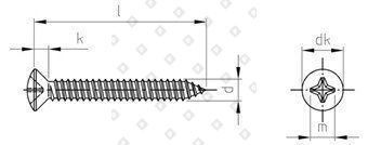 DIN 7983 A2 C 4,8X13 H - №4