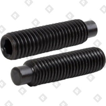 Винт установочный DIN 915 М8x12  с цилиндрическим концом и внутренним шестигранником, кл. пр. 12.9, без покрытия - №1