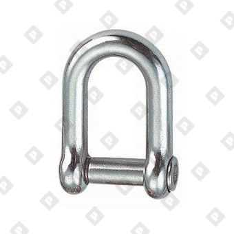 Скоба такелажная D-образная ART 8482 Ø5 мм с внутренним шестигранником, нерж. сталь А4 - №3