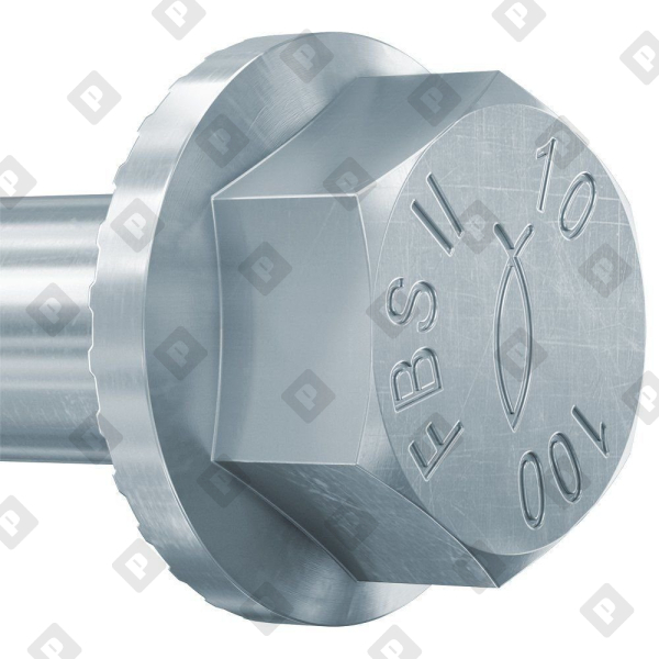 Шуруп для бетона fischer FBS II 10x140 85/75/55 US с шестигранной головкой и пресс-шайбой, оц.сталь - №3