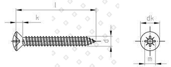 DIN 7983 A2 C 4,2X50 Z - №4