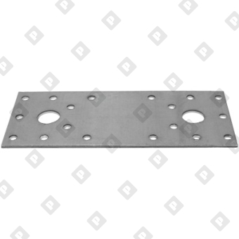 Крепежная пластина KP 180x65x2 мм, оц. сталь - №1