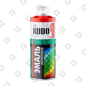 Эмаль аэрозольная Kudo KU-0A1018 satin RAL 1018 цинково-жёлтая (0,52 л) - №1