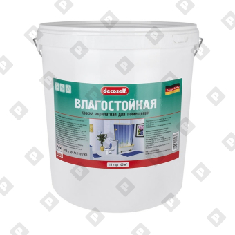 Краска Pufas Decoself влагостойкая, белая, мороз. (15 л) - №1