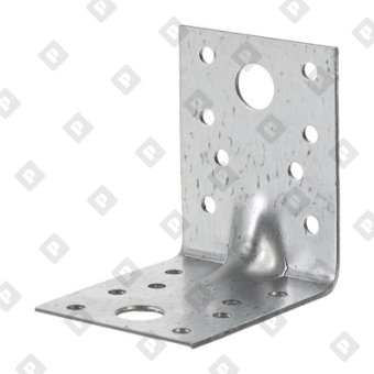 Крепежный усиленный уголок KUU 105x105x90x2 мм, оц. сталь - №1