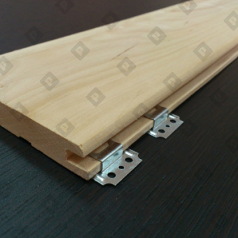 Кляймер №4 (с гвоздями) для доски "вагонка" толщиной 14 - 18 мм, оц. сталь - №2