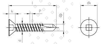 DIN 7504 A2 O 3,9X25 SQ1 - №4