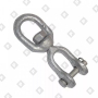 Вертлюг 8мм петля-вилка, оц. сталь