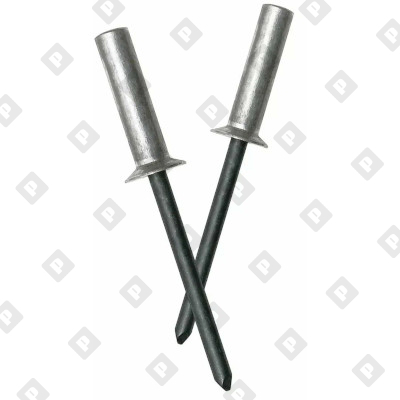 Заклепка вытяжная закрытая 4,8x15,5 с потайным бортом, алюминий / фосфат. сталь - №1