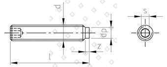 ISO 4028 A2 M 12X18 - №4