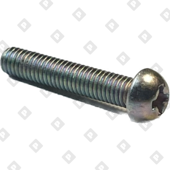 Винт ГОСТ 17473 исполнение 2 М5x12 с полуцилиндрической головкой и крестообразным шлицем, кл. пр 5.8, оц. сталь - №1