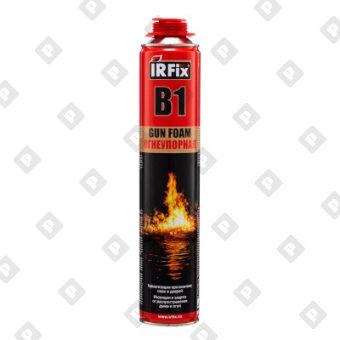 Огнеупорная профессиональная монтажная пена IRFix B1, 800 мл - №1