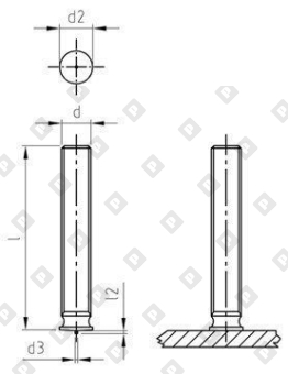 M 8X45 ISO 13918 A2 PT - №5