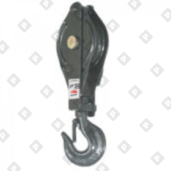 Блок одинарный монтажный грузовой с крюком, г/п 2т - №1