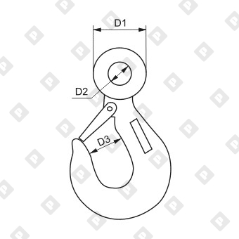 Крюк DIN 689 250 кг - №2