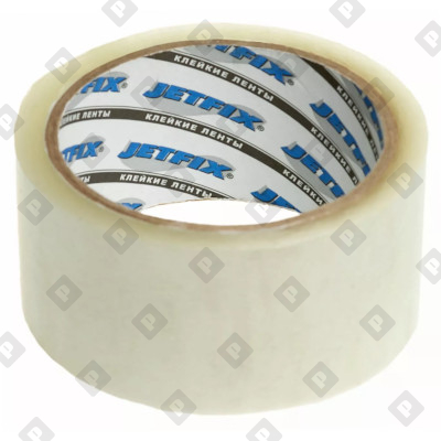 Упаковочная лента (скотч) JETFIX "Прозрачный", 48 мм x 55 м - №1