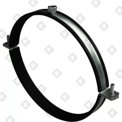 Хомут вентиляционный Ø300 мм с резиновым профилем и гайкой М8 - №1
